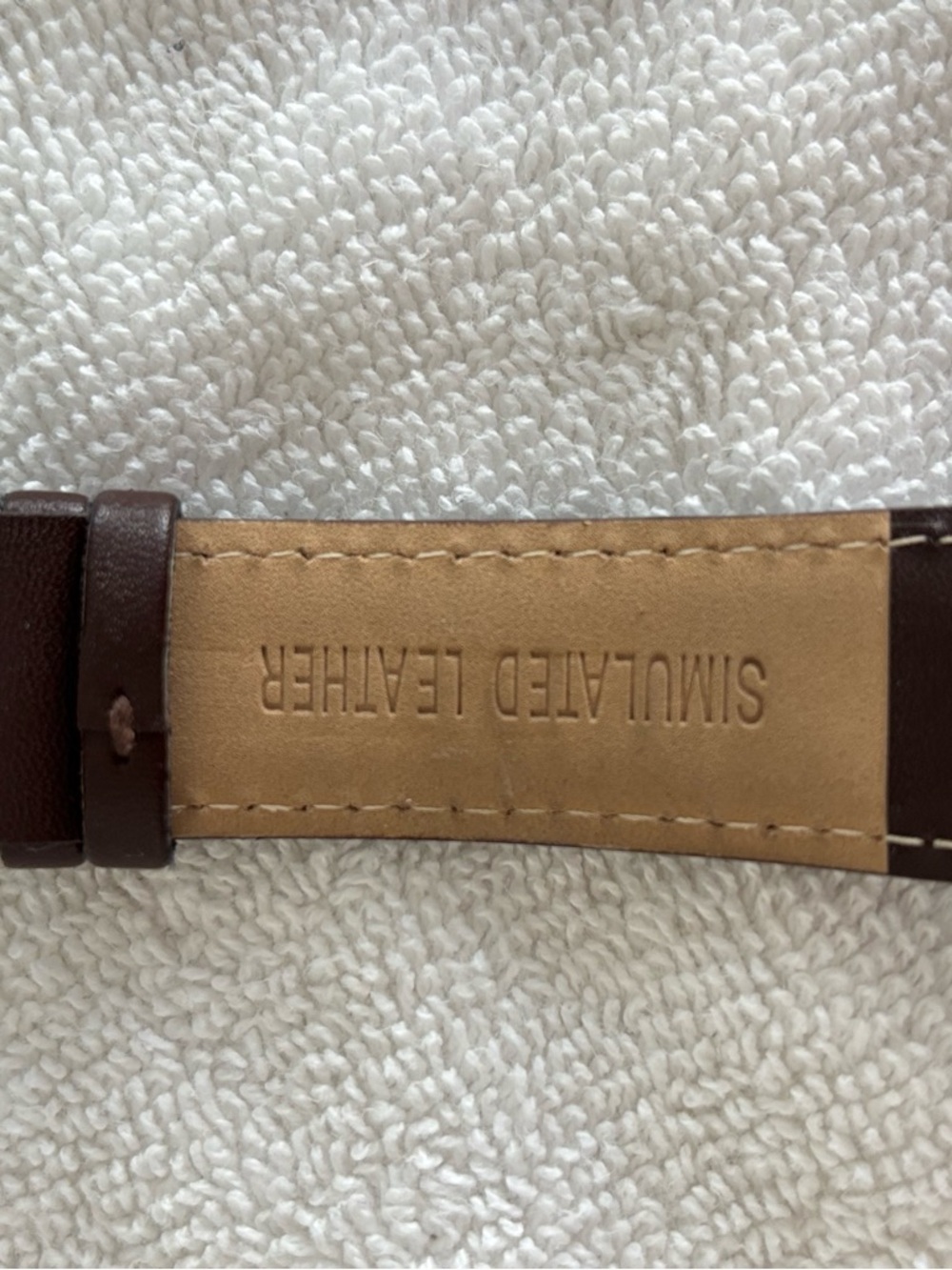Perry Ellis Brown Leather Strap Watch with Black Dial - Picture 4 of 6